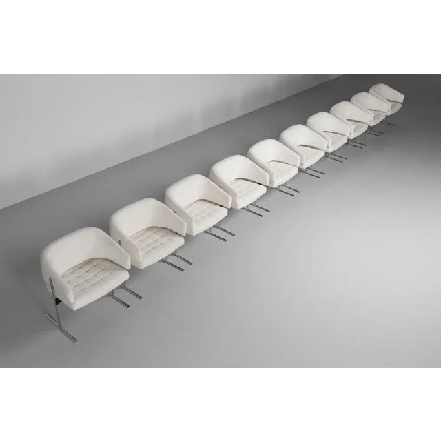 Gold Senior Chairs by Jorge Zalszupin, 1960, Set of 10 For Sale - Image 8 of 18