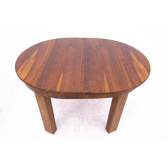 Contemporary Vintage Polish Art Deco Table, 1940s For Sale - Image 3 of 10