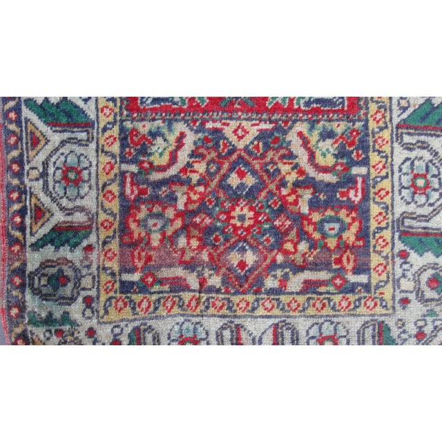 19th Century Antique Turkish Yastik Rug-20" X 31" For Sale - Image 10 of 13