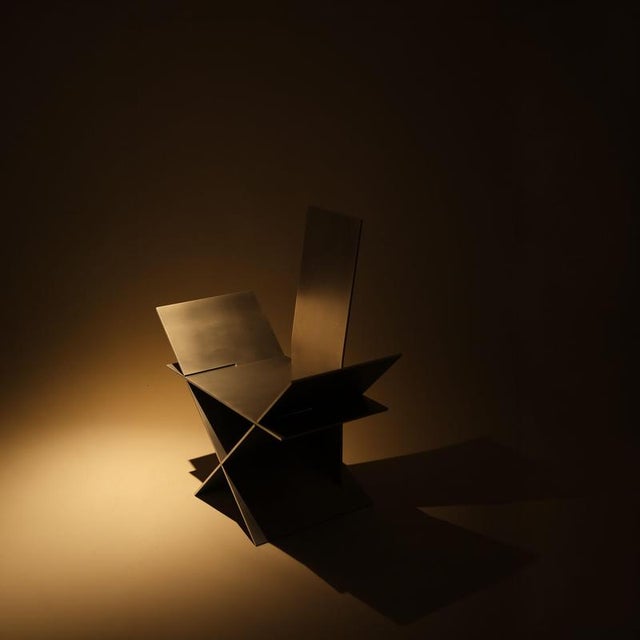 Contemporary Major Aluminium Chair by Bureau of Entropy For Sale - Image 3 of 8