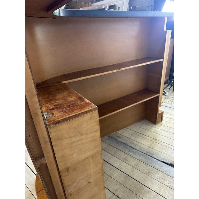 Vintage Bar in Oak Veneer with Formica Top, 1950s For Sale - Image 15 of 16