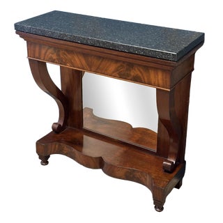 Small Dutch Trumeau in Mahogany For Sale
