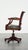 English Green Cowhide and Wooden Office Chair with Decorative Nails on Wheels For Sale - Image 5 of 15
