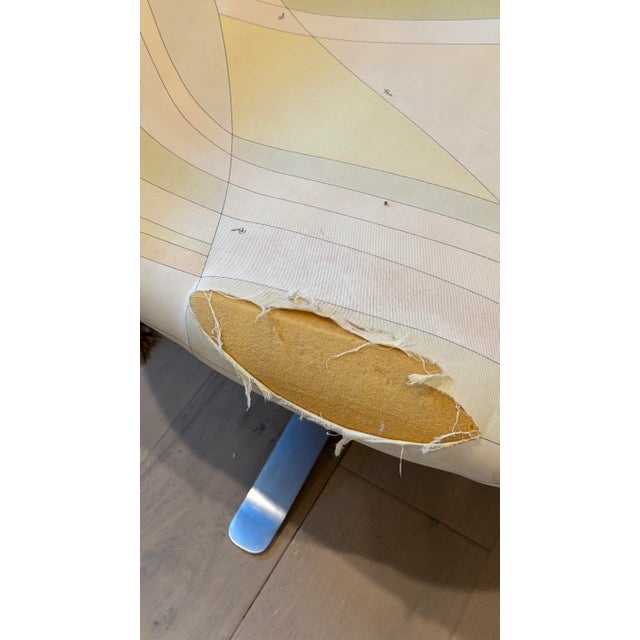 Patrick Norguet “Rive Droite” Swivel Lounge Chair for Cappellini in Emilio Pucci Upholstery – Project Piece For Sale - Image 11 of 11