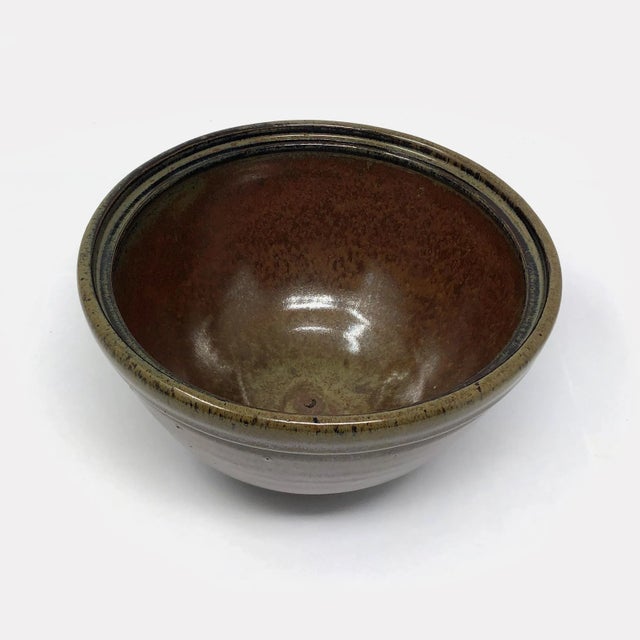 Late 20th Century Signed Art Pottery Bowl For Sale - Image 4 of 8