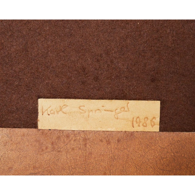 Pair of Signed Karl Springer Goatskin Jmf Chairs, 1986 For Sale In Sacramento - Image 6 of 13