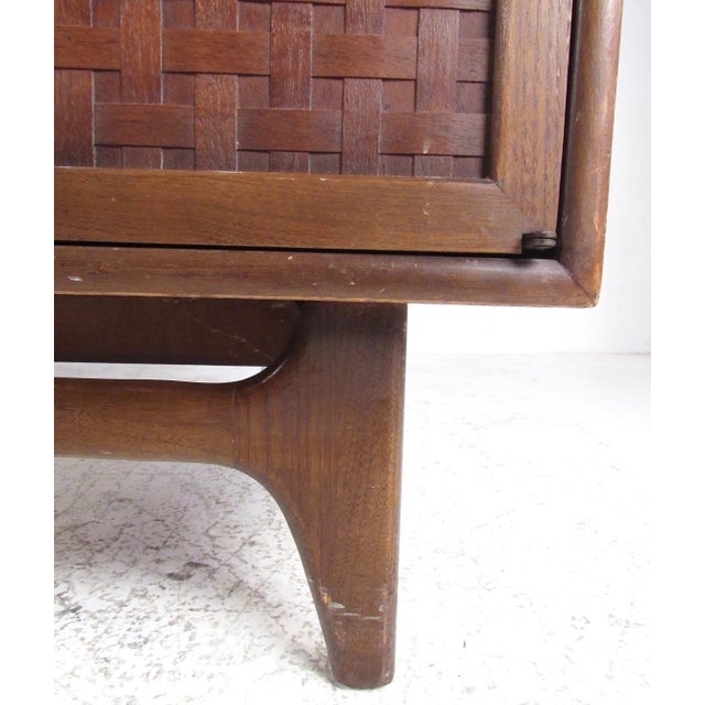 1970s Two-Piece Sideboard with Display Shelf by Lane - 2 Pieces For Sale - Image 9 of 12