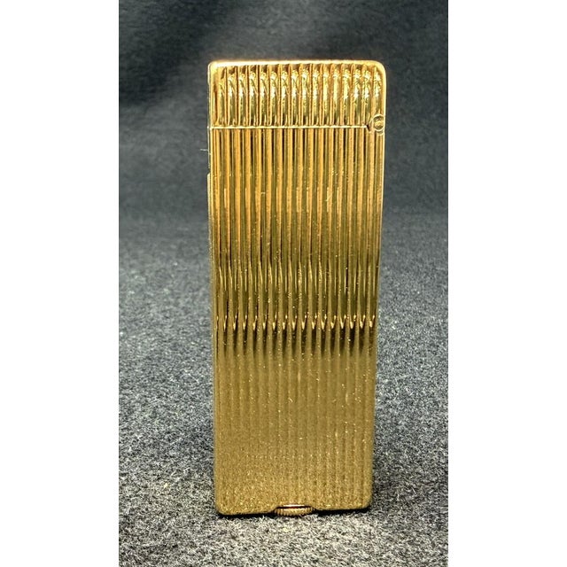 Mid-Century Modern Dunhill Rollalite Gold Tone Lighter in Box For Sale - Image 3 of 5