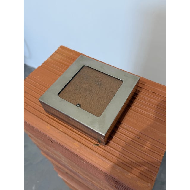 Silver Plate Trinket or Jewel Box With Photo Insert, Brazil 1980s For Sale - Image 4 of 11
