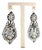Queen Style Gold and Silver Earrings with Zirconias, Set of 2 For Sale