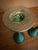 Mid 20th Century Israeli Enameled Brass Pedestal Bowl and Candlesticks With Grape Motif, Set of 3 For Sale - Image 10 of 18