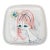 Mid 20th Century Milvia Quadrifoglio Italy Vintage Hand Painted Pottery Platter Plate 10.75" For Sale