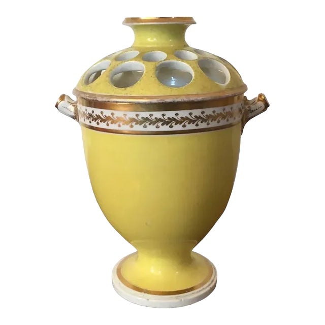 Antique Early 19th Century London Decorated Coalport Porcelain Bough Pot For Sale