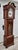 Traditional Mahogany Grandmother Clock Vintage Mechanical Embossed Dial For Sale - Image 13 of 18