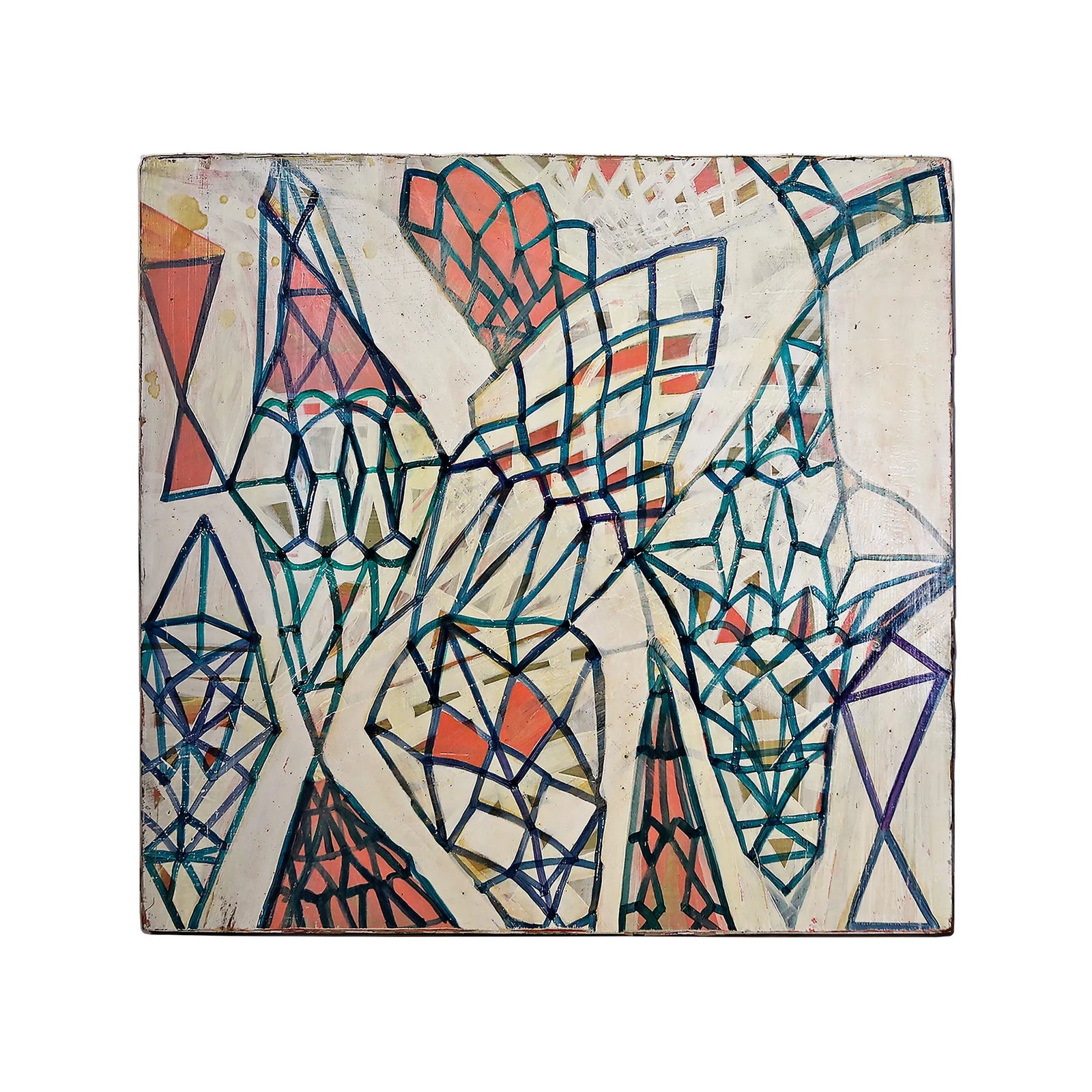Isabel Riley Painting 'White Diamonds' | Chairish