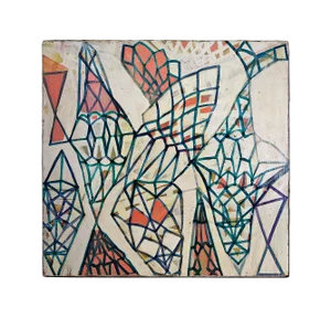 Isabel Riley Painting 'White Diamonds'
