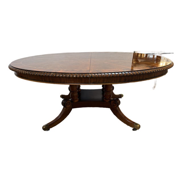 Design Plus Gallery presents a Mahogany Extension Dining Room Table from Henredon. This highly sought-after vintage table...