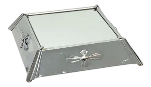Art Deco Plateau Mirror or Mirrored Cake Stand From England