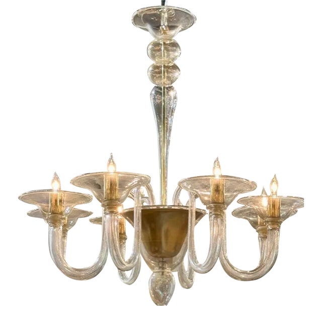 Legacy Custom Murano Glass Chandelier For Sale
