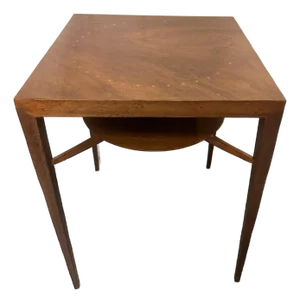 1990s Baker Milling Road Inlaid Square Table