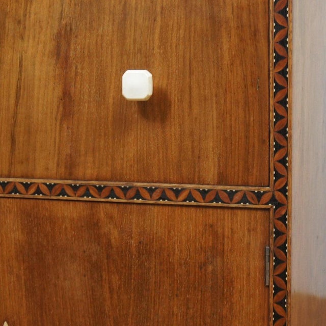 Brown Art Deco Lowboy Cabinet by Bath Cabinet Makers, 1930s For Sale - Image 8 of 10