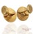Vintage 14k 585 Solid Yellow Gold Old Cut Natural Diamond Cufflinks, A Pair For Sale - Image 10 of 12