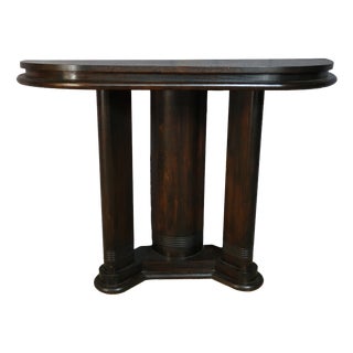 Art Deco Console Table in Oak, 1930s For Sale