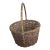 Vintage Distressed Painted Round Palacek Basket For Sale