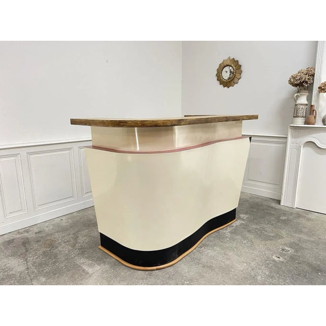 Vintage Bar in Oak and Formica, 1970s For Sale - Image 9 of 11