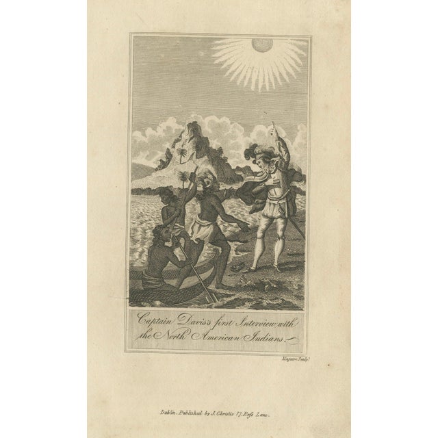 Captain Davis's First Interview with the North American Indians, Dublin c.1815 This original early nineteenth-century...