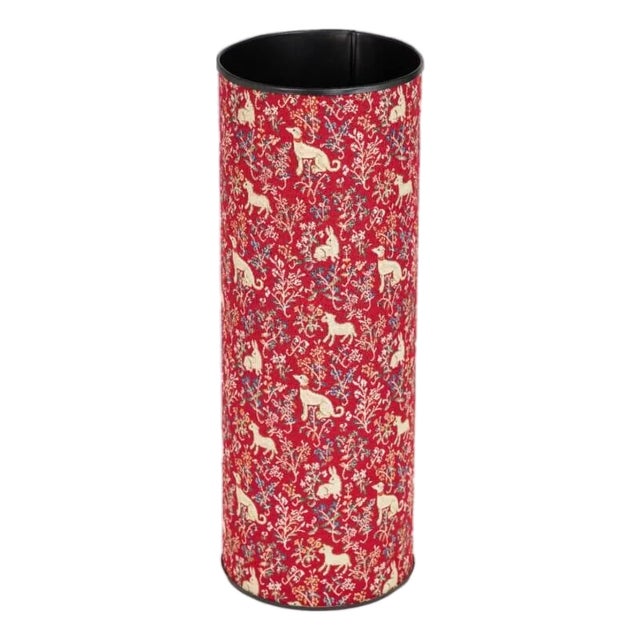 Cluny Animals Tapestry Umbrella Stand For Sale