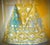 Mid 20th Century Mid 20th Century Round Ghabani Embroidered Tablecloth. For Sale - Image 5 of 6