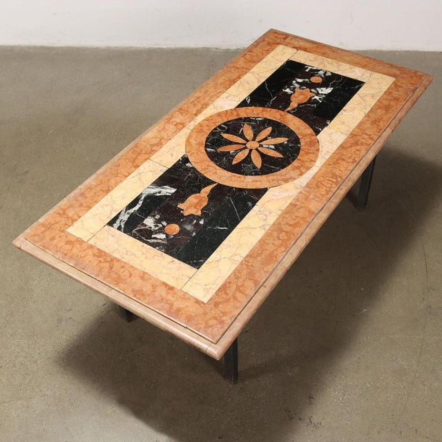 20th Century Coffee Table in Marble, Italy For Sale - Image 3 of 8