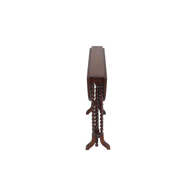Early 20th Century English Gate Leg Drop Leaf Table For Sale - Image 5 of 11