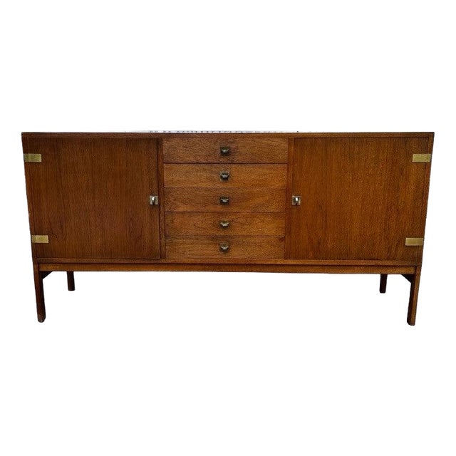 Mid-Century Modern Sideboard by Ole Gjerlov Knudsen & Torben Lind For Sale
