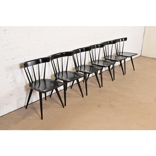 Planner Group Paul McCobb Planner Group Mid-Century Modern Spindle Back Dining Chairs, Set of Six For Sale - Image 4 of 14