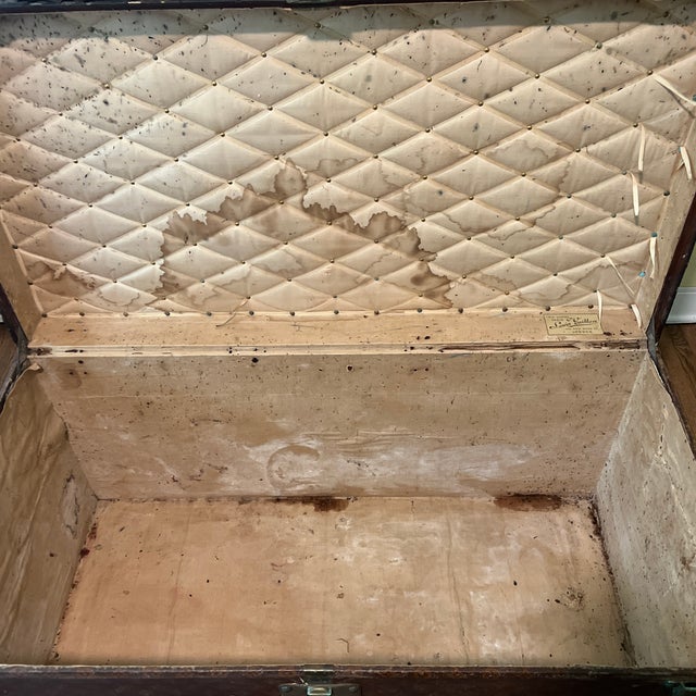 Authentic Vintage Louis Vuitton Travel Trunk Norma Restored For Sale - Image 12 of 12