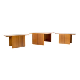 Nesting Tables attributed to Afra & Tobia Scarpa for Maxalto, Italy, 1970s, Set of 3 For Sale