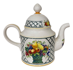 Vintage 1990s Villeroy & Boch Basket Pattern Coffee Pot