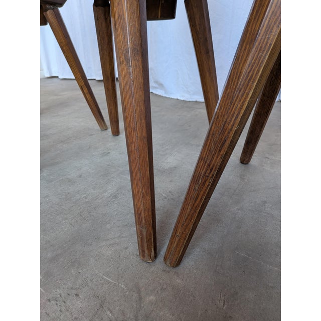 1970s Farmhouse Tyrolean Chairs with Heart Cutout Back, 1970s, Set of 6 For Sale - Image 5 of 18