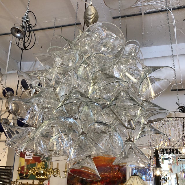 EcoFirstArt Poetic Martini Glass Chandelier Chairish