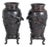 Japanese Bronze Baluster Vases, Pair For Sale