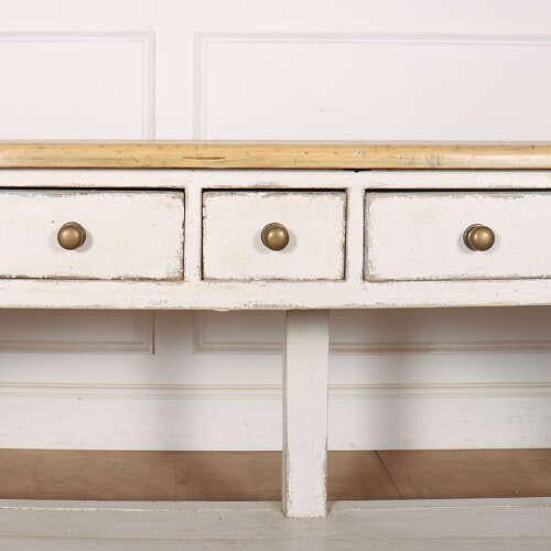 English Painted Pine Dresser Base For Sale - Image 5 of 14