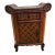Asian 1960s Asian Mid Century Nightstand Cabinet With Drawer Wicker and Bamboo Curved Top For Sale - Image 3 of 13