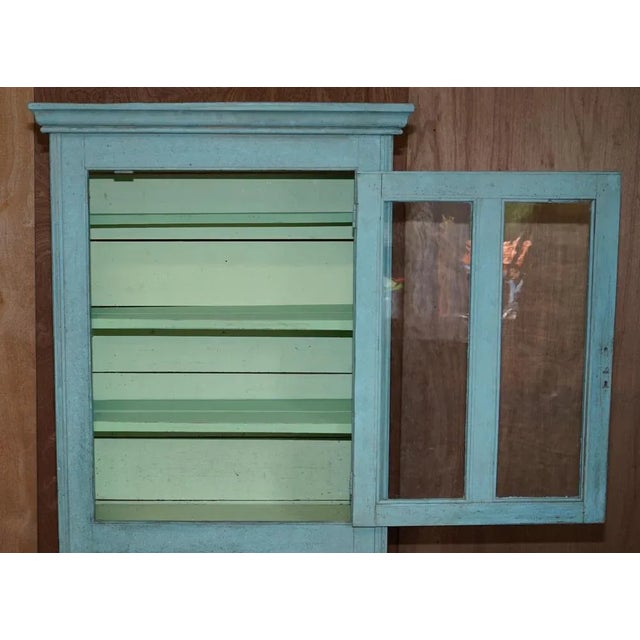Hand Painted Pine Kitchen Pot Cupboard, 1860s For Sale - Image 16 of 18