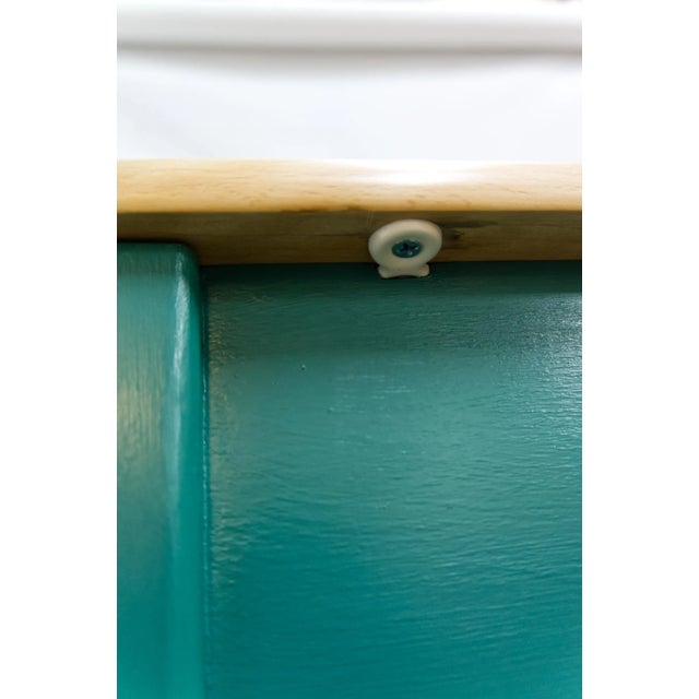 Wood Small Vintage Children's Desk or Side Table in Solid Maple Refinished For Sale - Image 7 of 11