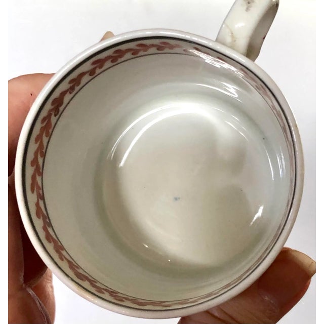 New Hall Porcelain Mandarin Pattern Espresso Coffee Can Cups. Pair 1795c. For Sale - Image 12 of 13