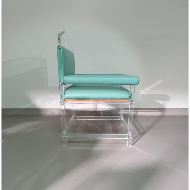 Acrylic Glass Chair, 1980s For Sale - Image 11 of 18