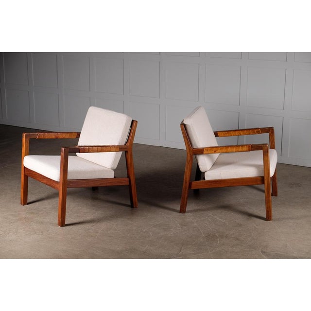 Set of Rialto Armchairs attributed to Carl-Gustav Hiort attributed to Ornäs, Finland, 1950s For Sale - Image 11 of 14