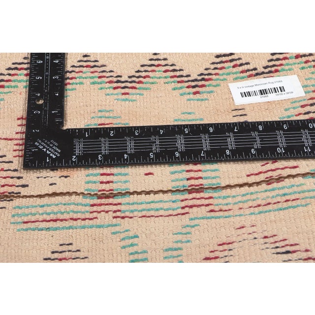 Vintage Berber Moroccan Azilal Rug - 05'00 X 08'09 For Sale In Dallas - Image 6 of 9